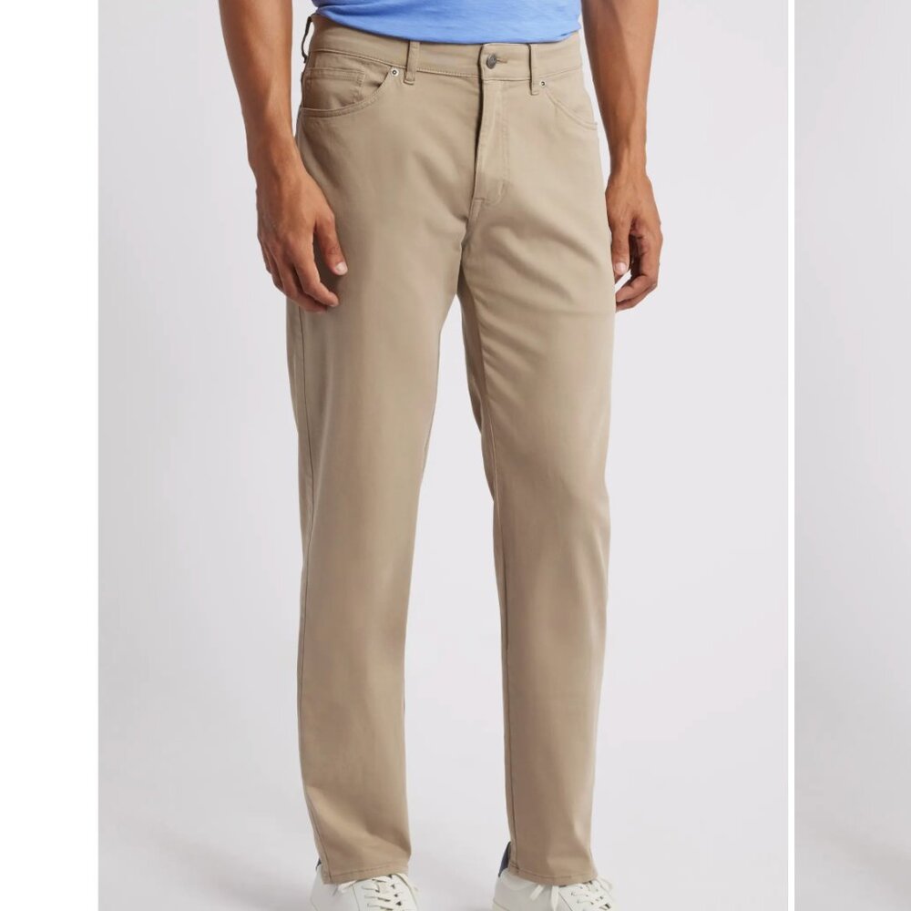 Peter Millar Signature Stretch Sateen Pants Grain Beige Size 35